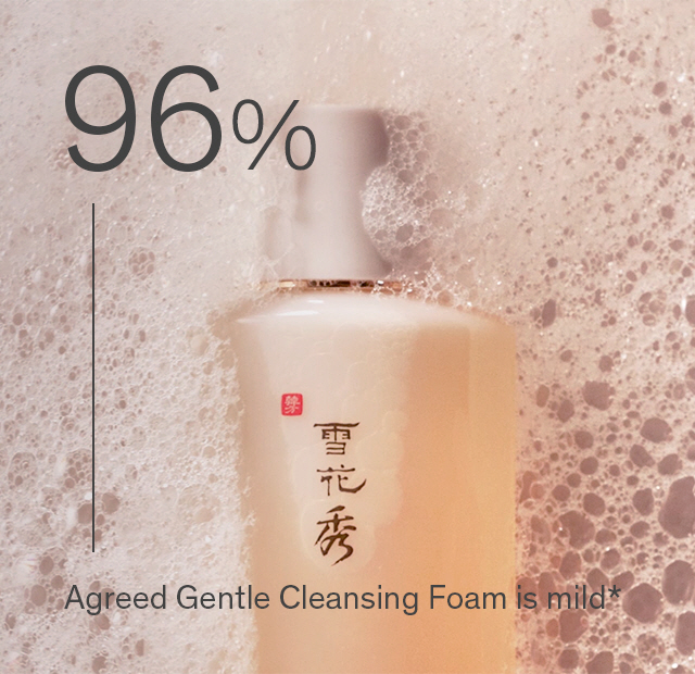 96% Agreed Gentle Cleansing Foam is mild*