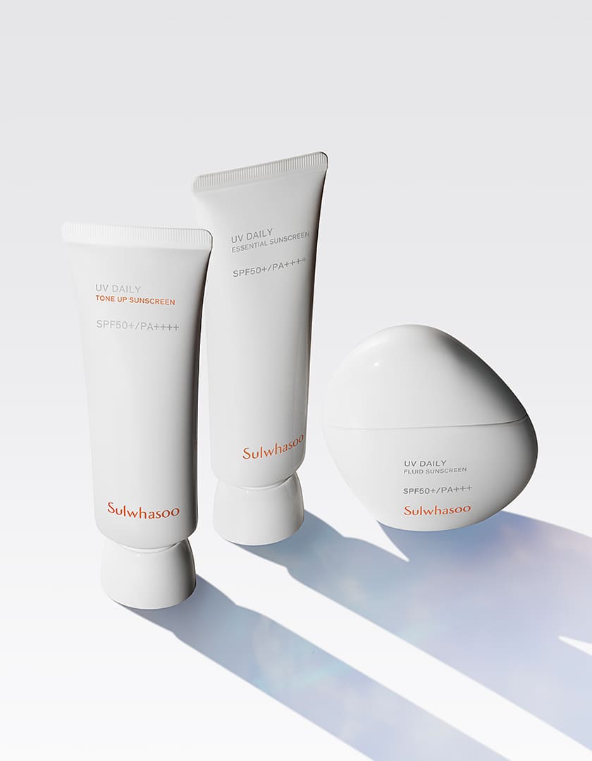 UV Daily Tone Up Sunscreen, UV Daily Essential Sunscreen, UV Daily Fluid Sunscreen