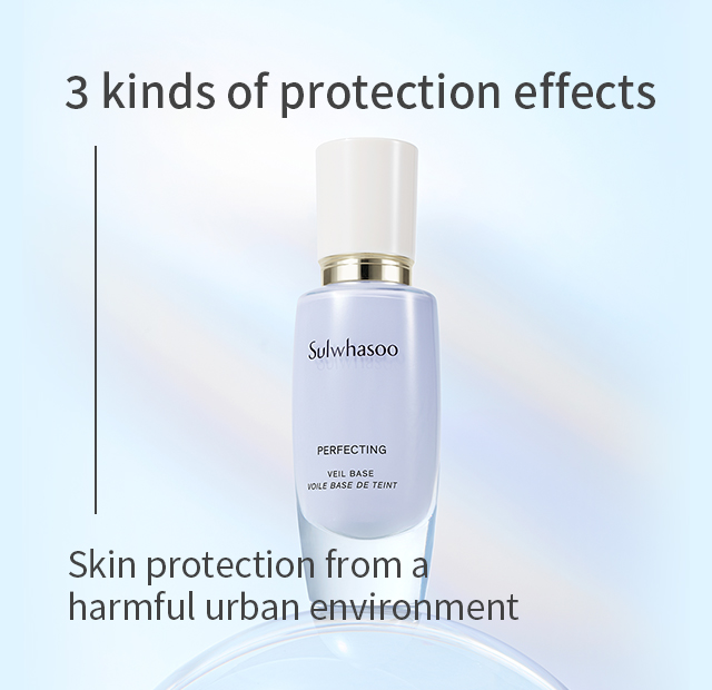 3 kinds of protection effects - Skin protection from a harmful urban environment*