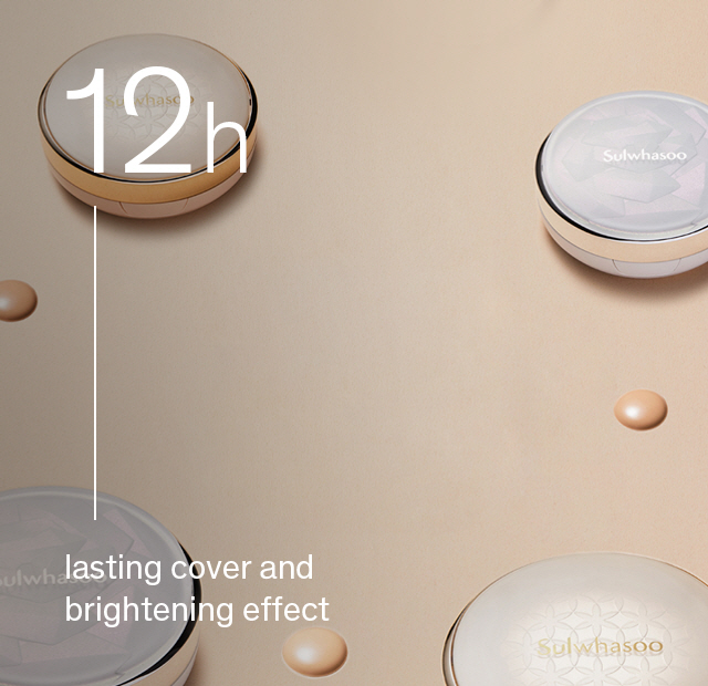12h lasting cover and brightening effect