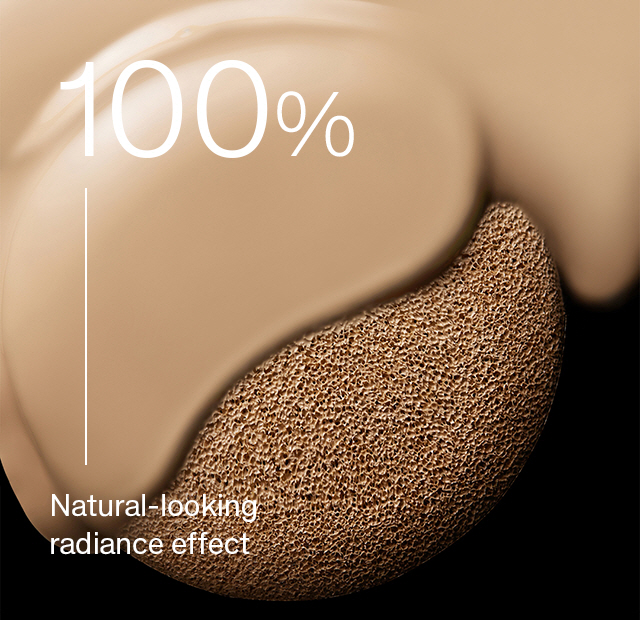 100% Natural-looking radiance effect