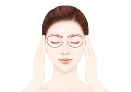 STEP1 -약지로 원을 그리듯 설린아이크림을 흡수시켜 줍니다.