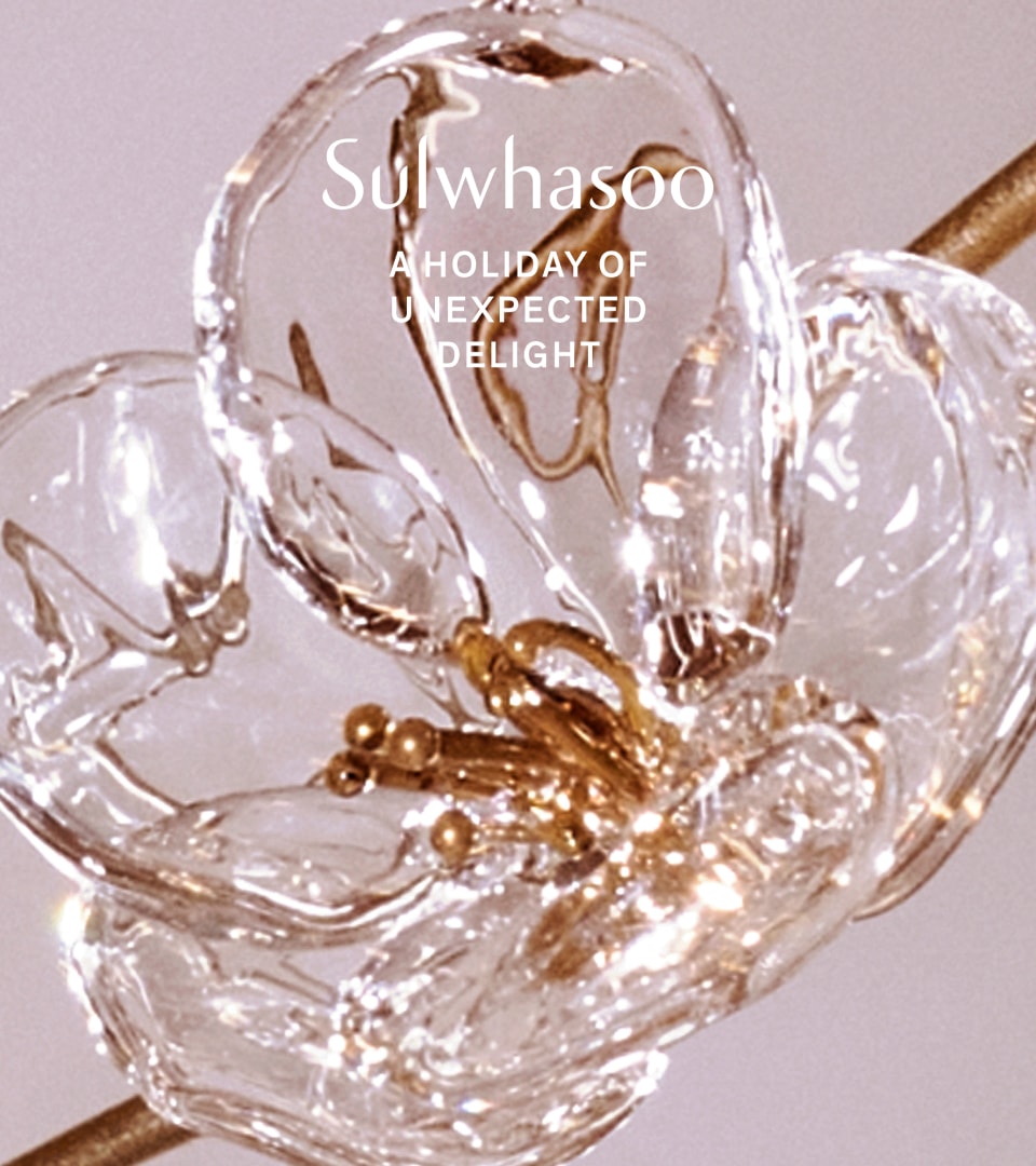 투명한 유리 매화