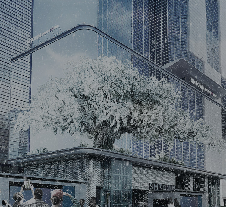 2020 설화문화전_삼성동 SM타운 Coex Artium 눈 내리는 풍경