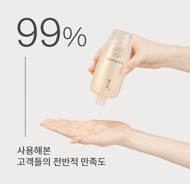 99% - 사용해본 고객들의 전반적 만족도