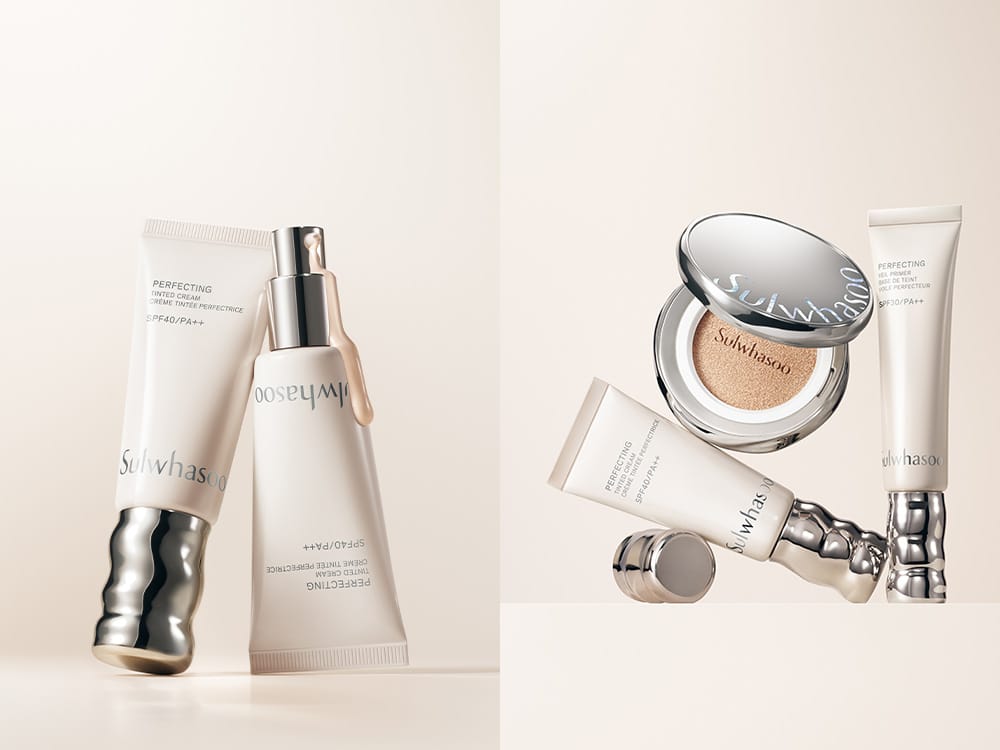 퍼펙팅 베일 프라이머와 퍼펙팅 틴티드 크림의 메이크업 루틴