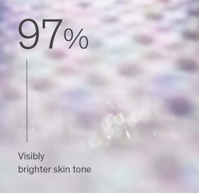 97% Visibly brighter skin tone