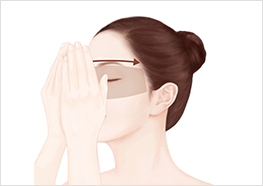 STEP4 - Breathe in the fragrance for 3 seconds, then gently press your eye area, and massage the formula in.