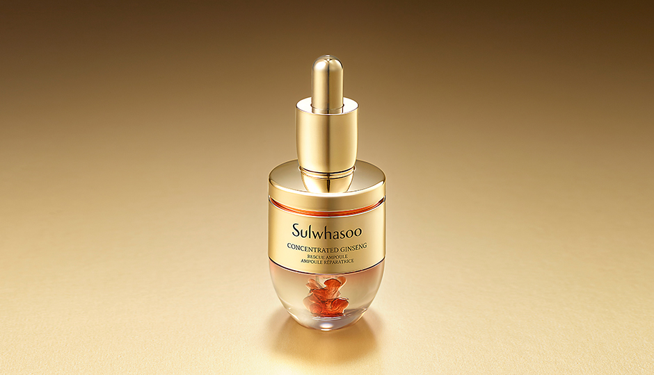 Repair Ampoule provides intensive care for damaged skin using one bottle Sulwhasoo “Concentrated Ginseng Rescue Ampoule