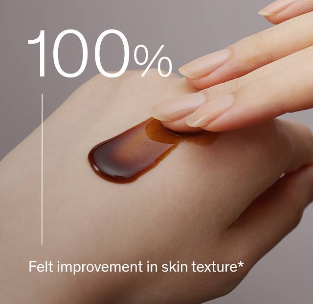 100% Felt improvement in skin texture.*