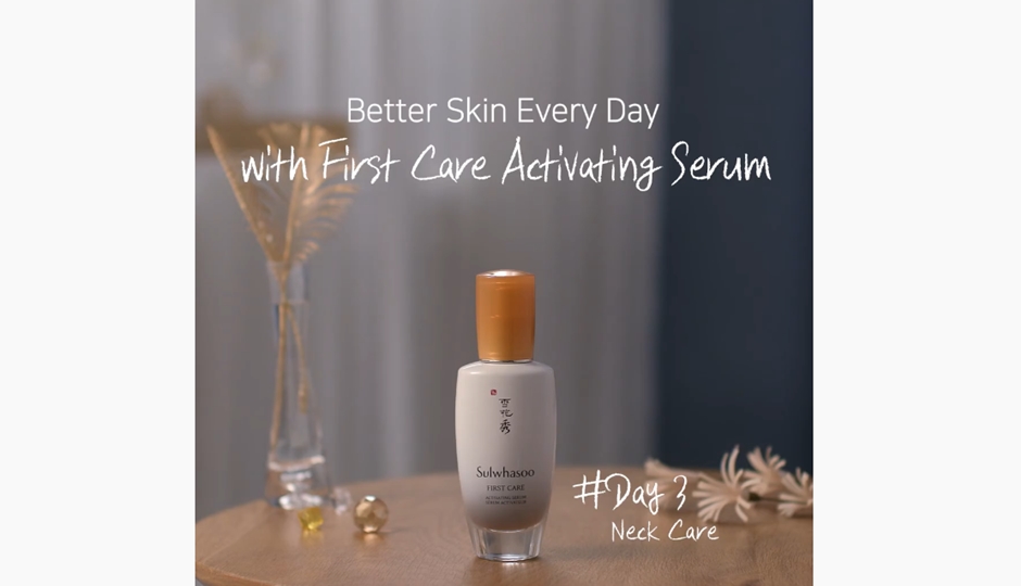 Better Skin Every Day with First Care Activating Serum #3 Neck Care