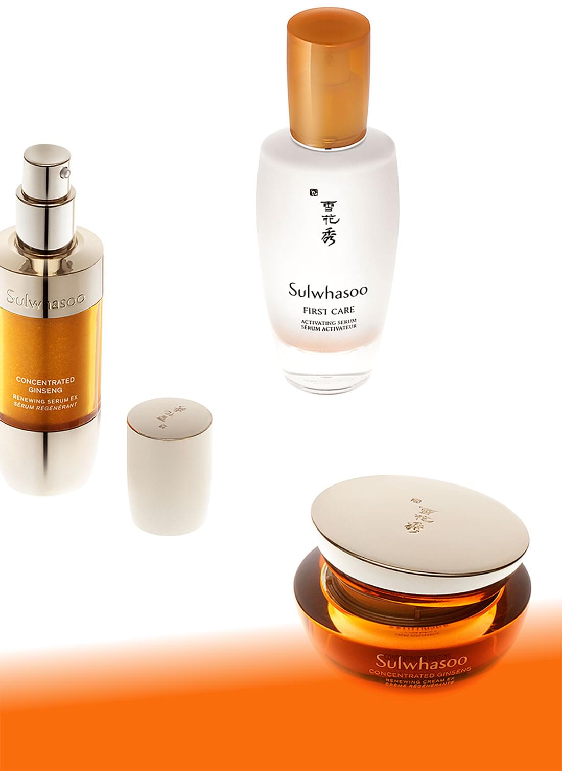 First Care Activating Serum / Concentrated Ginseng Renewing Serum EX / Concentrated Ginseng Renewing Cream EX