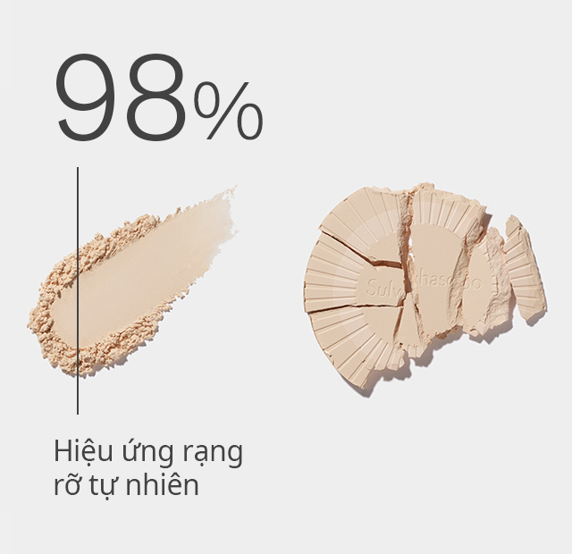 98% Hiệu ứng rạng rỡ tự nhiên