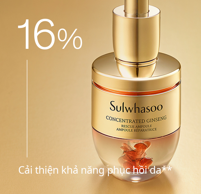 16% Cải thiện khả năng phục hồi da**